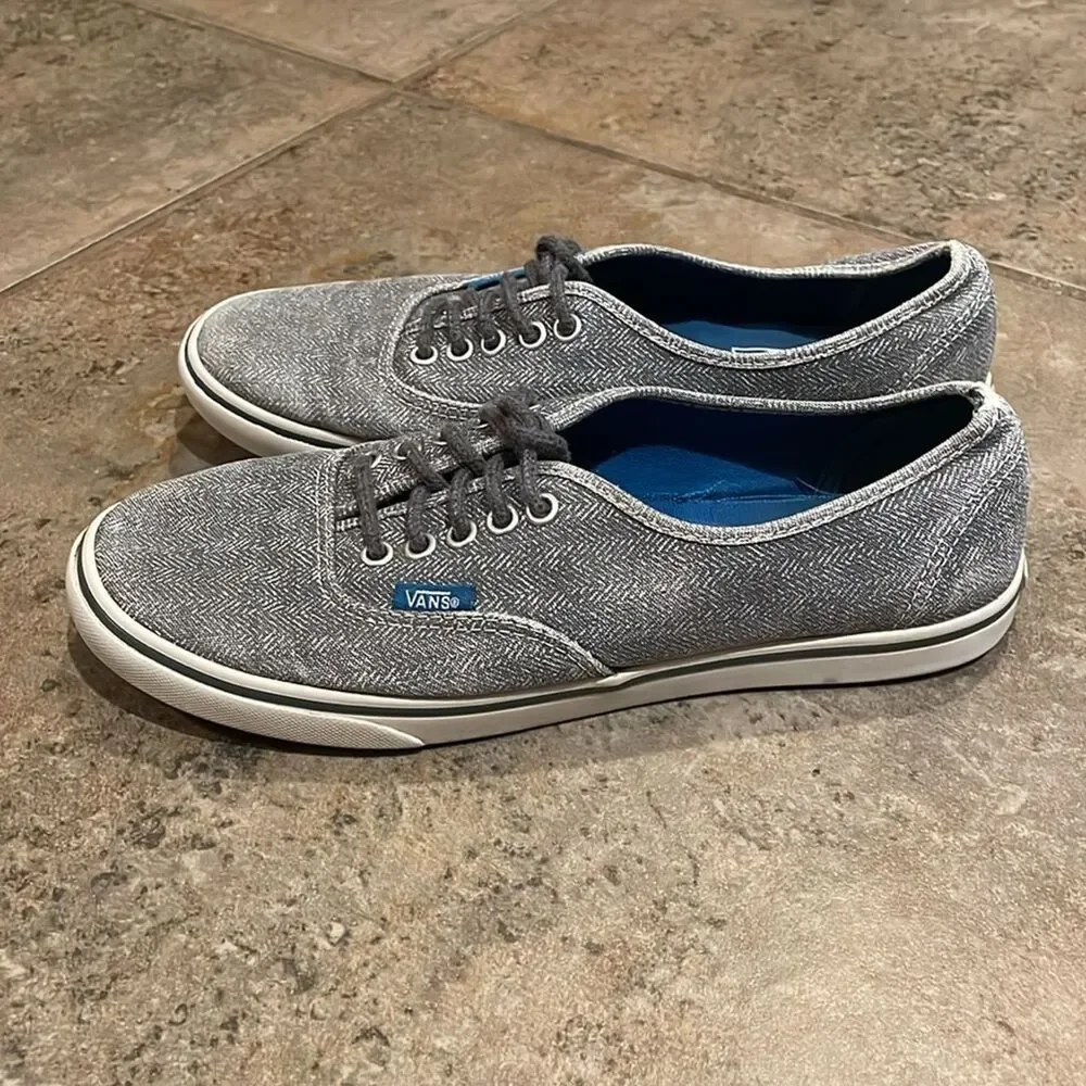 Vans Grey Pro Authentic Old Skool Skate Shoes Sneakers Unisex Size M5.5 W7 TB8C